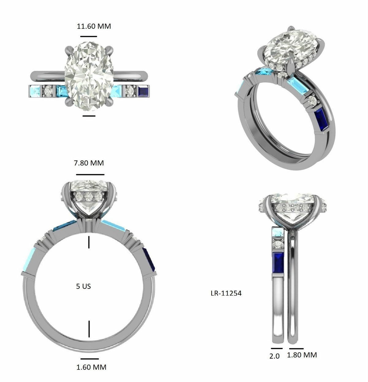 Custom order for Brandon - 950 Platinum Band (2 quantity)