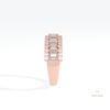 Baguette Cut Half Eternity Wedding Lab Grown Diamond Band - Additional View