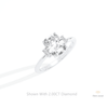 Elongated Cushion Cut Cluster Lab Grown Diamond Ring in 10K Yellow Gold - Side View