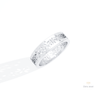 Floral Style Wedding Lab Grown Diamond Band in 14K Rose Gold - Profile View