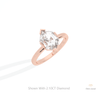 Hexagon Cut Solitaire Engagement Lab Grown Diamond Ring in Platinum - Lifestyle View