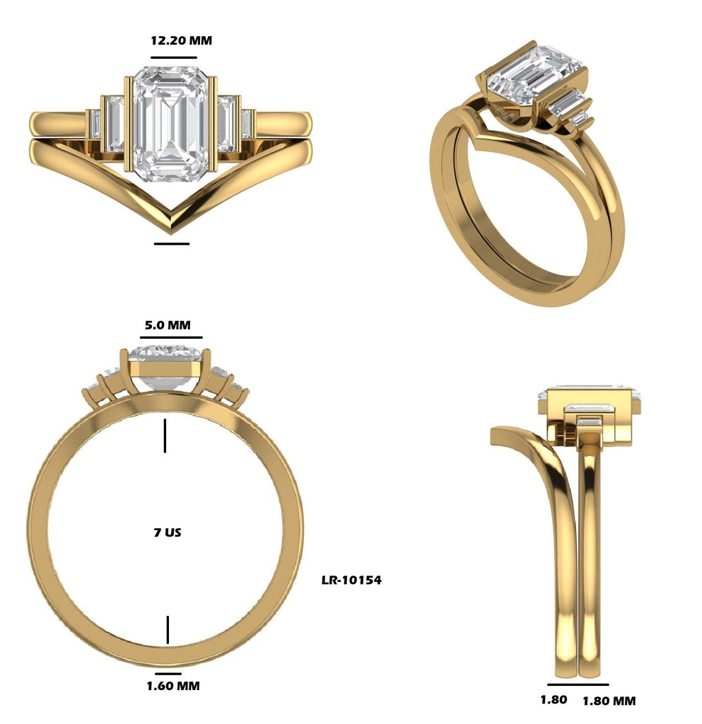 Custom Order For Eumir - 14K Solid White Gold Curved Matching Band, Stacking Band For Her
