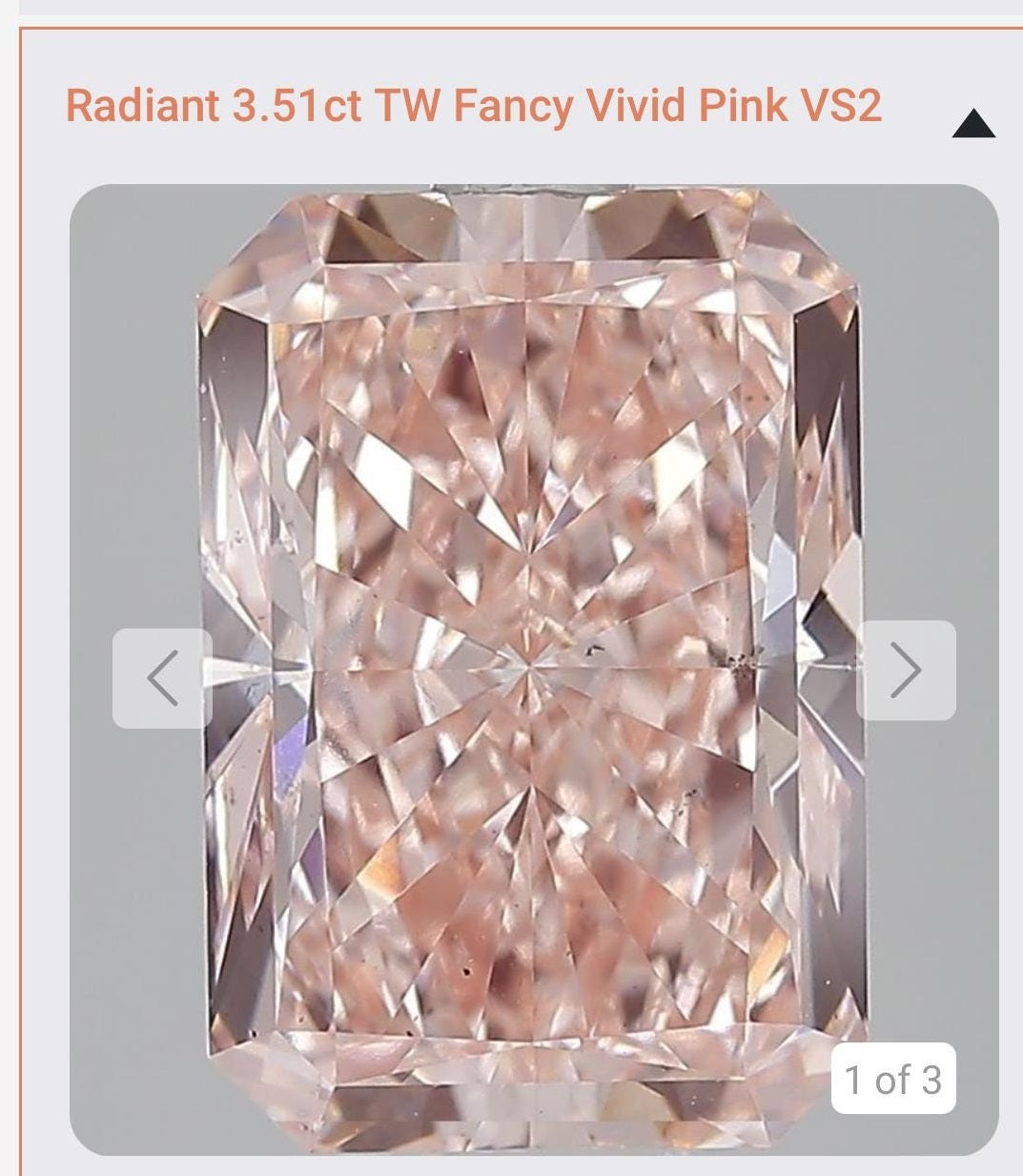 Custom Order For Bri- 3.51CT Fancy Vivid Pink Radiant Cut Lab Grown Diamond Halo Platinum Engagement Ring