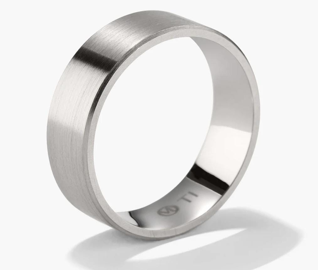 Custom order for Sophie - 2 Carat Round Lab Grown Diamond Ring & Solid 6MM Wide Band in 950 Platinum