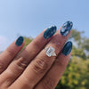 2.50CT Emerald Cut Lab Grown Diamond Bar Set Five Stone Engagement Ring