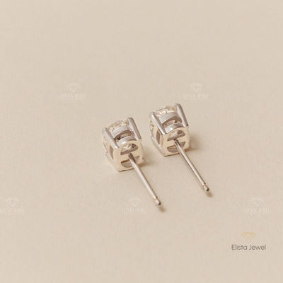 Oval Cut Solitaire Stud Earrings