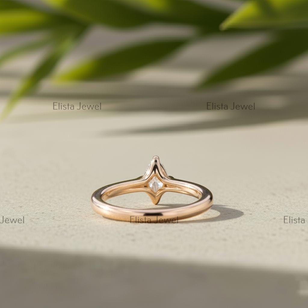 Marquise Lab-Grown Diamond Solitaire Ring, 14K Yellow Gold, IGI Certified