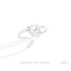 Kite Cut Solitaire Wedding Lab Grown Diamond Ring in 14K Rose Gold - Profile View
