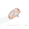 Marquise Cut Accent Engagement Lab Grown Diamond Ring in Platinum - Lifestyle View