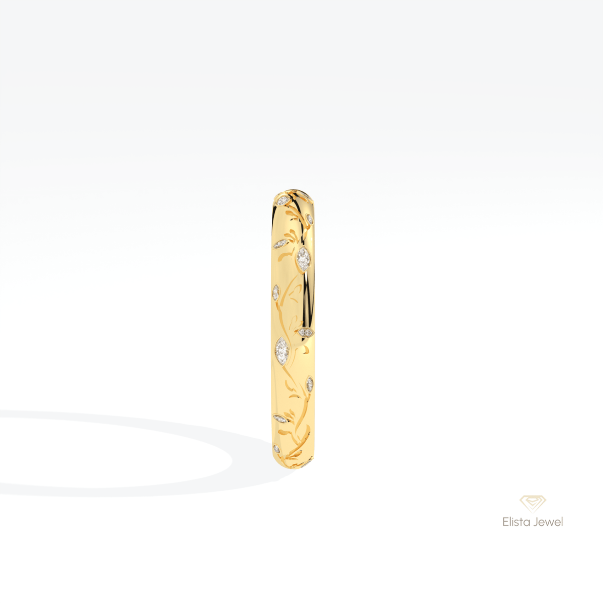 Marquise Cut Celestial Lab Grown Diamond Band - Additional View