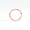 Marquise Cut Celestial Lab Grown Diamond Band in 10K Rose Gold - Angled View