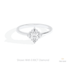 Marquise Cut Cluster Wedding Lab Grown Diamond Ring in 14K Yellow Gold - Detail View