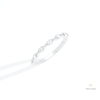 Marquise Cut Half Eternity Lab Grown Diamond Band in 14K Rose Gold - Profile View