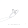 Marquise Cut Hidden Halo Wedding Lab Grown Diamond Ring in 14K Rose Gold - Profile View