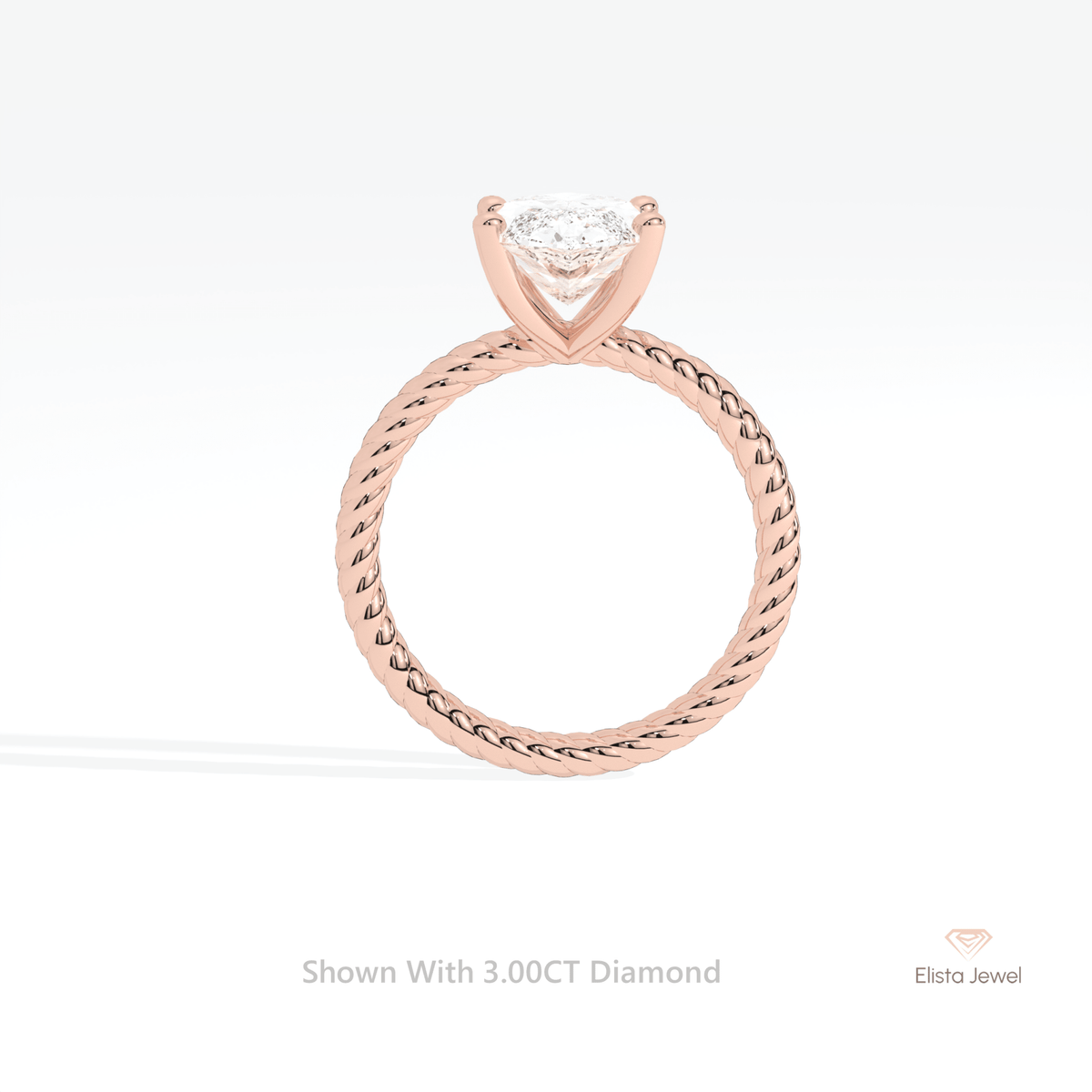 Marquise Cut Solitaire Engagement Lab Grown Diamond Ring - Alternative View