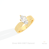 Marquise Cut Solitaire Wedding Lab Grown Diamond Ring in Platinum - Lifestyle View