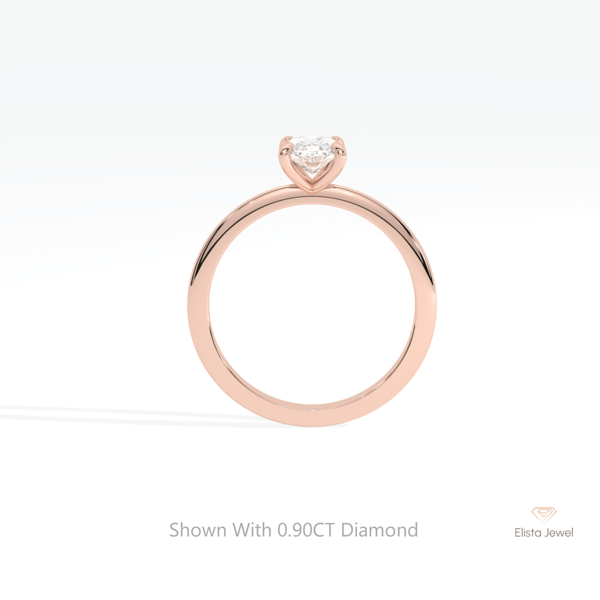 Marquise Cut Solitaire Wedding Lab Grown Diamond Ring - Alternative View
