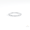 Marquise & Round Cut Half Eternity Lab Grown Diamond Band in 14K Yellow Gold - Detail View