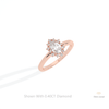 Oval Cut Halo Engagement Lab Grown Diamond Ring in Platinum - Lifestyle View