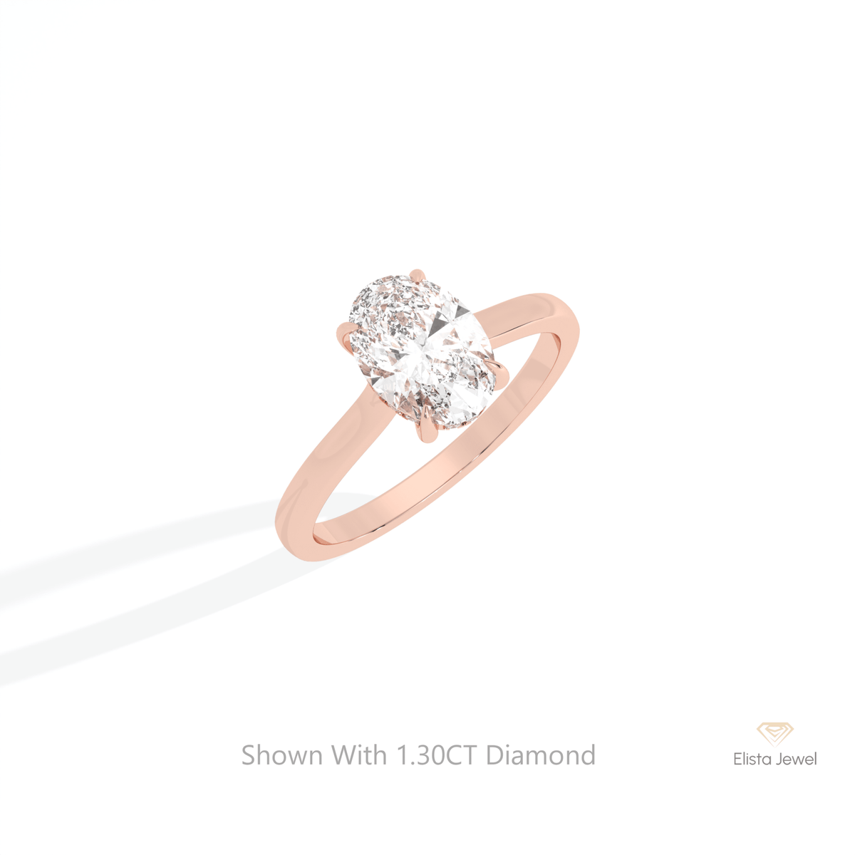 Oval Cut Hidden Halo Engagement Lab Grown Diamond Ring in Platinum - Lifestyle View