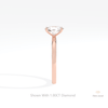 Oval Cut Solitaire Engagement Lab Grown Diamond Ring - Additional View