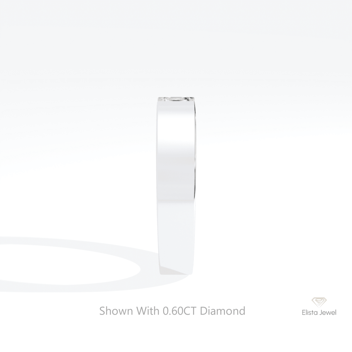 Princess Cut Solitaire Engagement Lab Grown Diamond Ring in 18K Yellow Gold - Perspective View