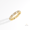 Round & Baguette Cut Full Eternity Lab Grown Diamond Band in Platinum - Lifestyle View