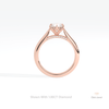 Round Cut Accent Engagement Lab Grown Diamond Ring - Alternative View