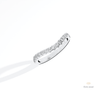 Round Cut Curve Matching Lab Grown Diamond Band in 10K Yellow Gold - Side View