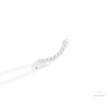 Round Cut Curve Wedding Lab Grown Diamond Band in 10K Yellow Gold - Side View