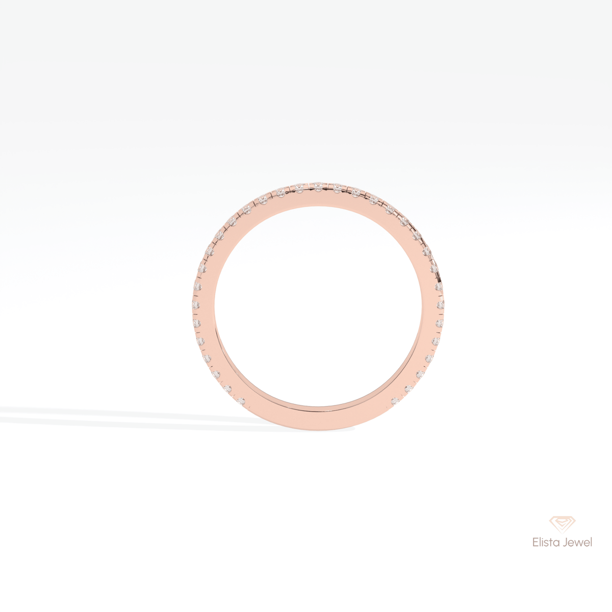 Round Cut Eternity Wedding Lab Grown Diamond Band - Alternative View