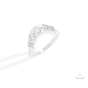 Round Cut Five Stone Wedding Lab Grown Diamond Ring in 14K Rose Gold - Profile View