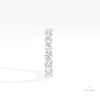 Round Cut Full Eternity Matching Lab Grown Diamond Band in 14K White Gold - Top View