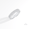 Round Cut Full Eternity Matching Lab Grown Diamond Band in 10K Yellow Gold - Side View