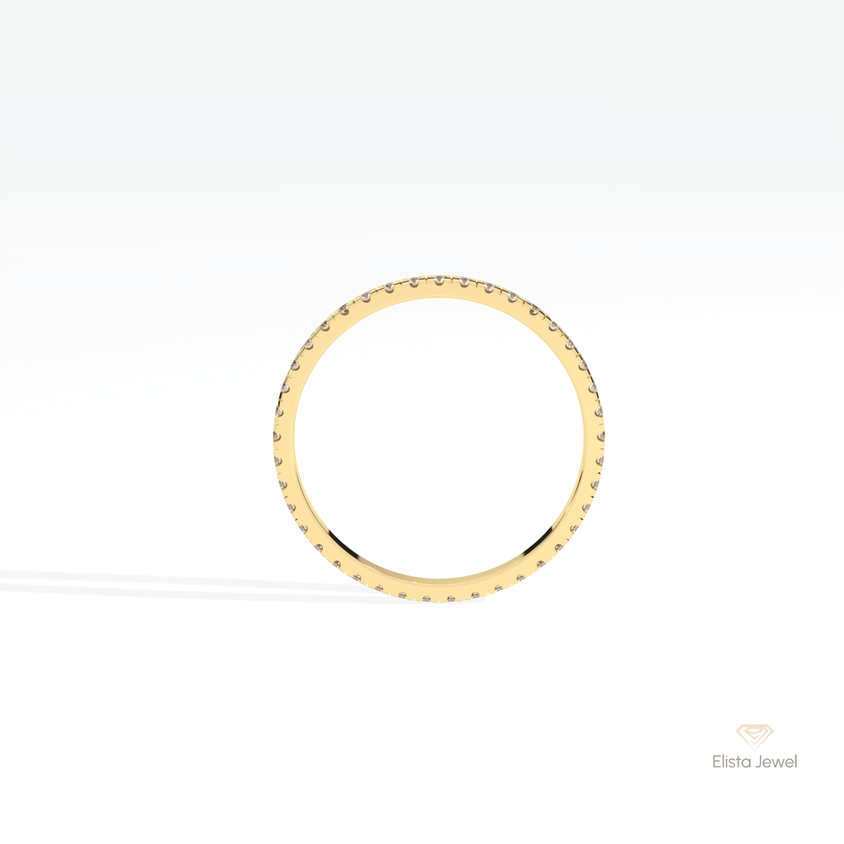 Round Cut Full Eternity Stacking Lab Grown Diamond Band - Alternative View