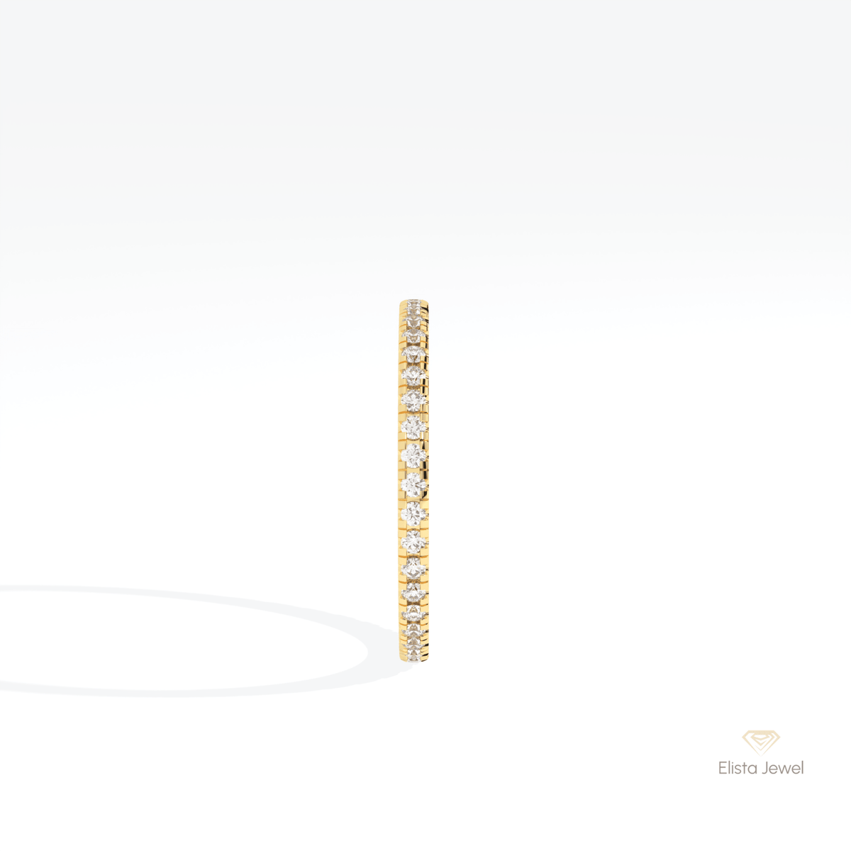 Round Cut Full Eternity Stacking Lab Grown Diamond Band - Additional View