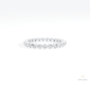Round Cut Full Eternity Wedding Lab Grown Diamond Band in 14K Yellow Gold - Detail View