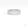 Round Cut Full Eternity Wedding Lab Grown Diamond Band in 14K Yellow Gold - Detail View