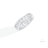 Round Cut Full Eternity Wedding Lab Grown Diamond Band in 10K Yellow Gold - Side View
