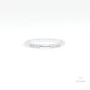 Round Cut Full Eternity Wedding Lab Grown Diamond Band in 10K White Gold - Front View