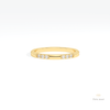 Round Cut Full Eternity Wedding Lab Grown Diamond Band in 14K Yellow Gold - Detail View