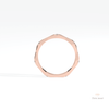 Round Cut Full Eternity Wedding Lab Grown Diamond Band in 10K Rose Gold - Angled View