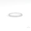 Round Cut Full Eternity Wedding Lab Grown Diamond Band in 14K Yellow Gold - Detail View