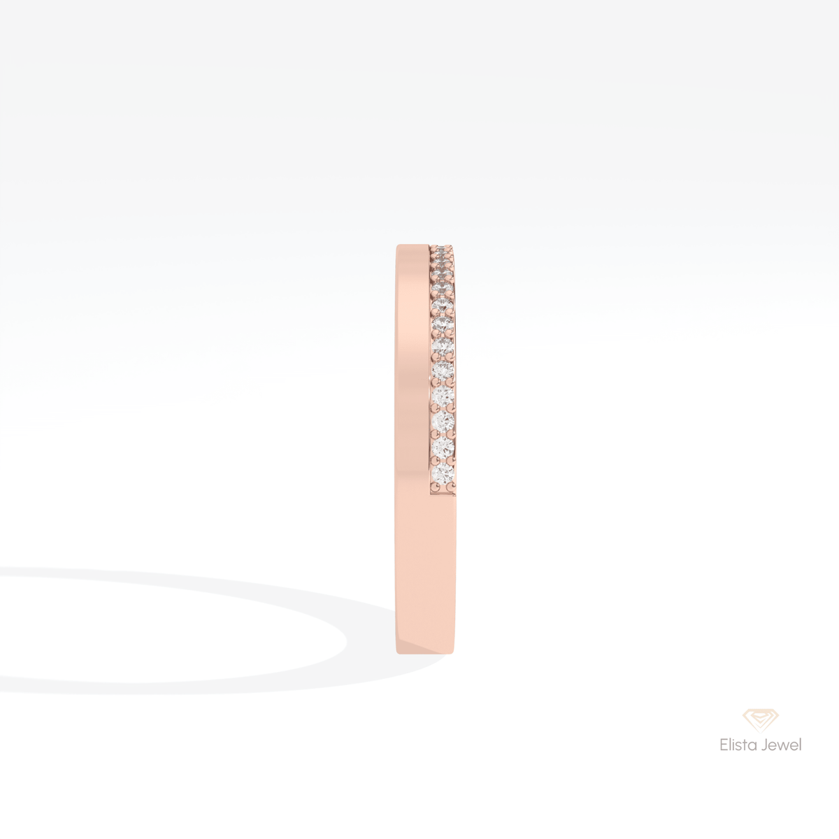 Round Cut Half Eternity Lab Grown Diamond Band - Additional View
