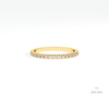 Round Cut Half Eternity Matching Lab Grown Diamond Band in Platinum - Lifestyle View