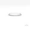 Round Cut Half Eternity Matching Lab Grown Diamond Band in 14K Rose Gold - Profile View