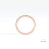 Round Cut Half Eternity Matching Lab Grown Diamond Band in 10K Rose Gold - Angled View