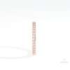 Round Cut Half Eternity Wedding Lab Grown Diamond Band - Additional View