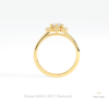 Round Cut Halo Engagement Lab Grown Diamond Ring - Alternative View