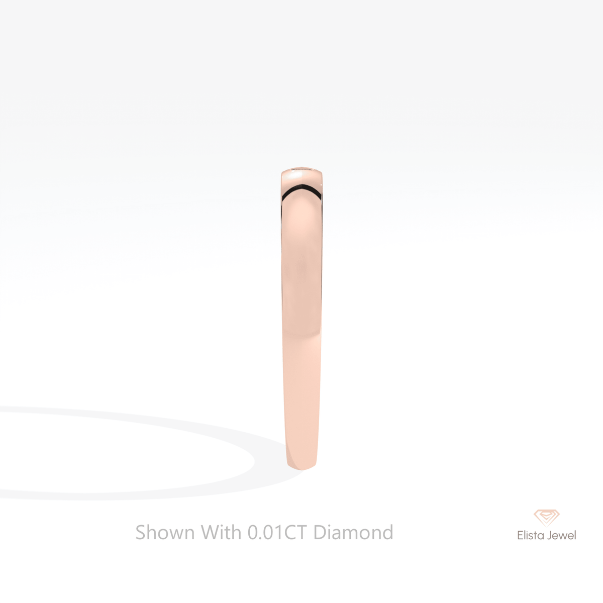 Round Cut Solitaire Engagement Lab Grown Diamond Ring - Additional View